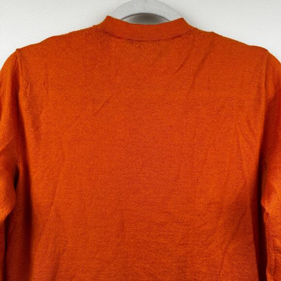 Falke Cashmere Sweater Jumper Long Sleeve Orange European Men's M Cozy Classic - Picture 5 of 12